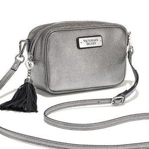 Victoria's Secret Crossbody Bag Glittery Gray/Silver